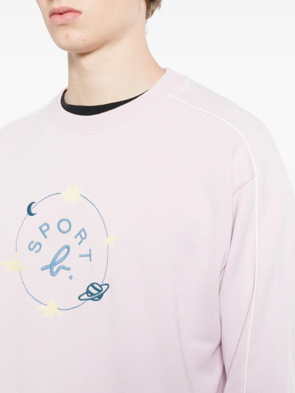 SPORT b. by agnès b. Sweater met logo Roze