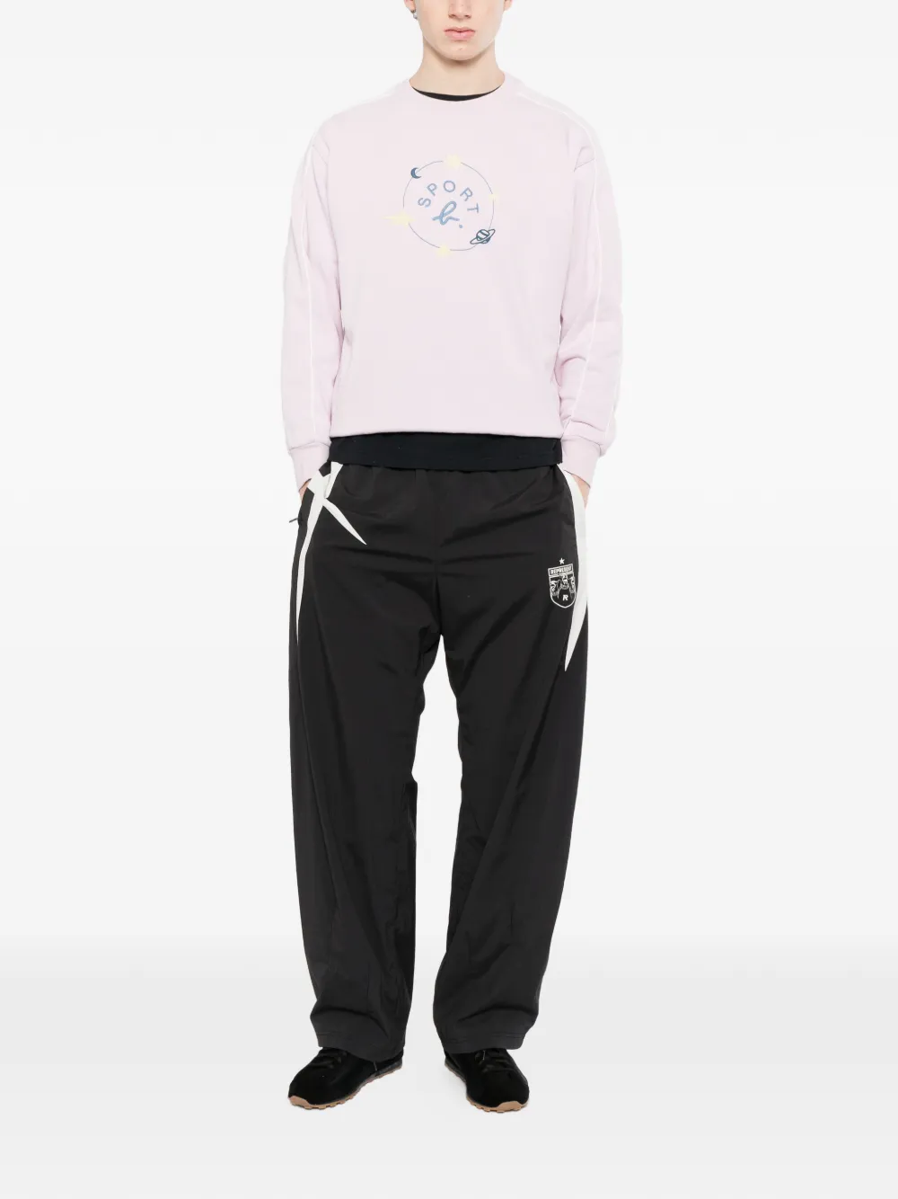 SPORT b. by agnès b. Sweater met logo Roze