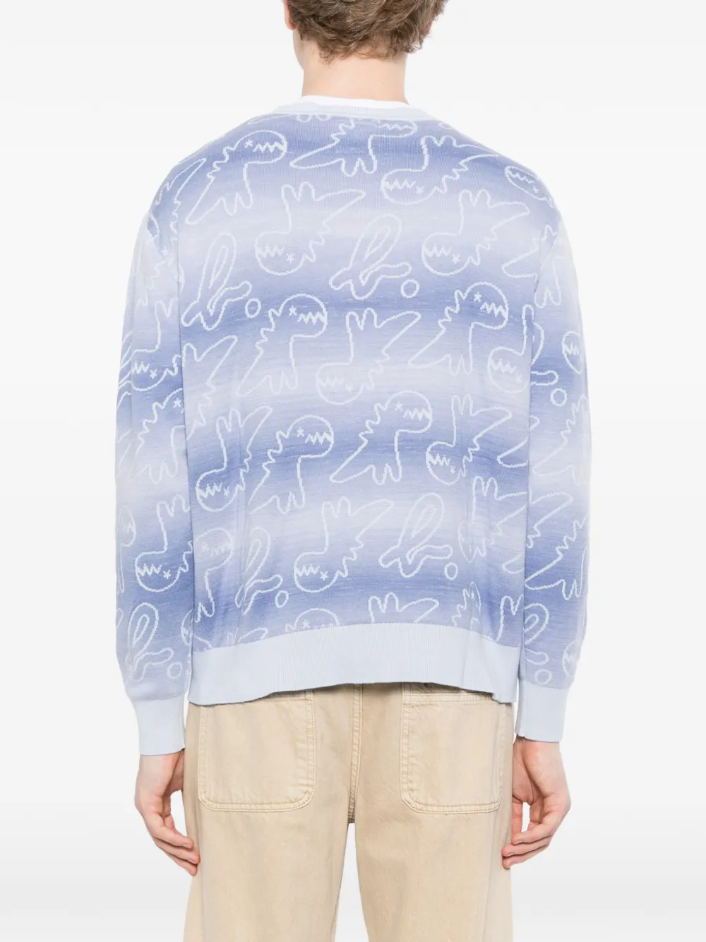 SPORT b. by agnès b. Dino vest met all-over-print Blauw