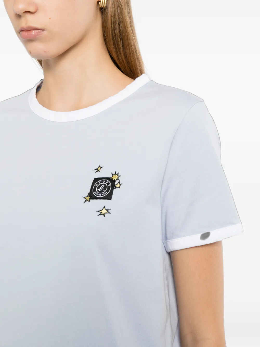 SPORT b. by agnès b. Jurk met geborduurd label Blauw