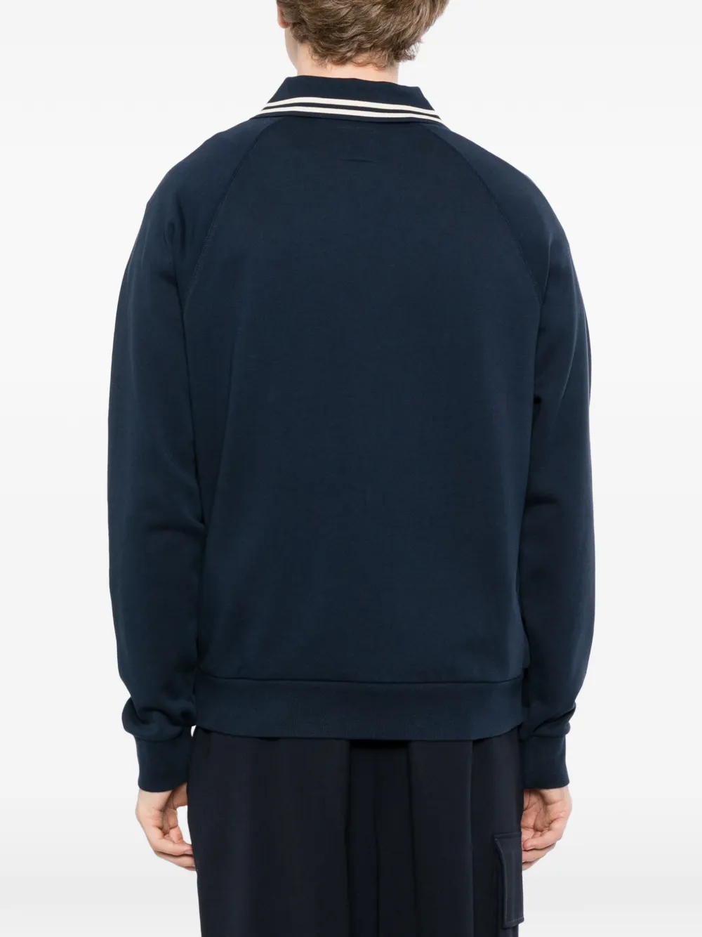 SPORT b. by agnès b. Varsity raglan sweater Blauw