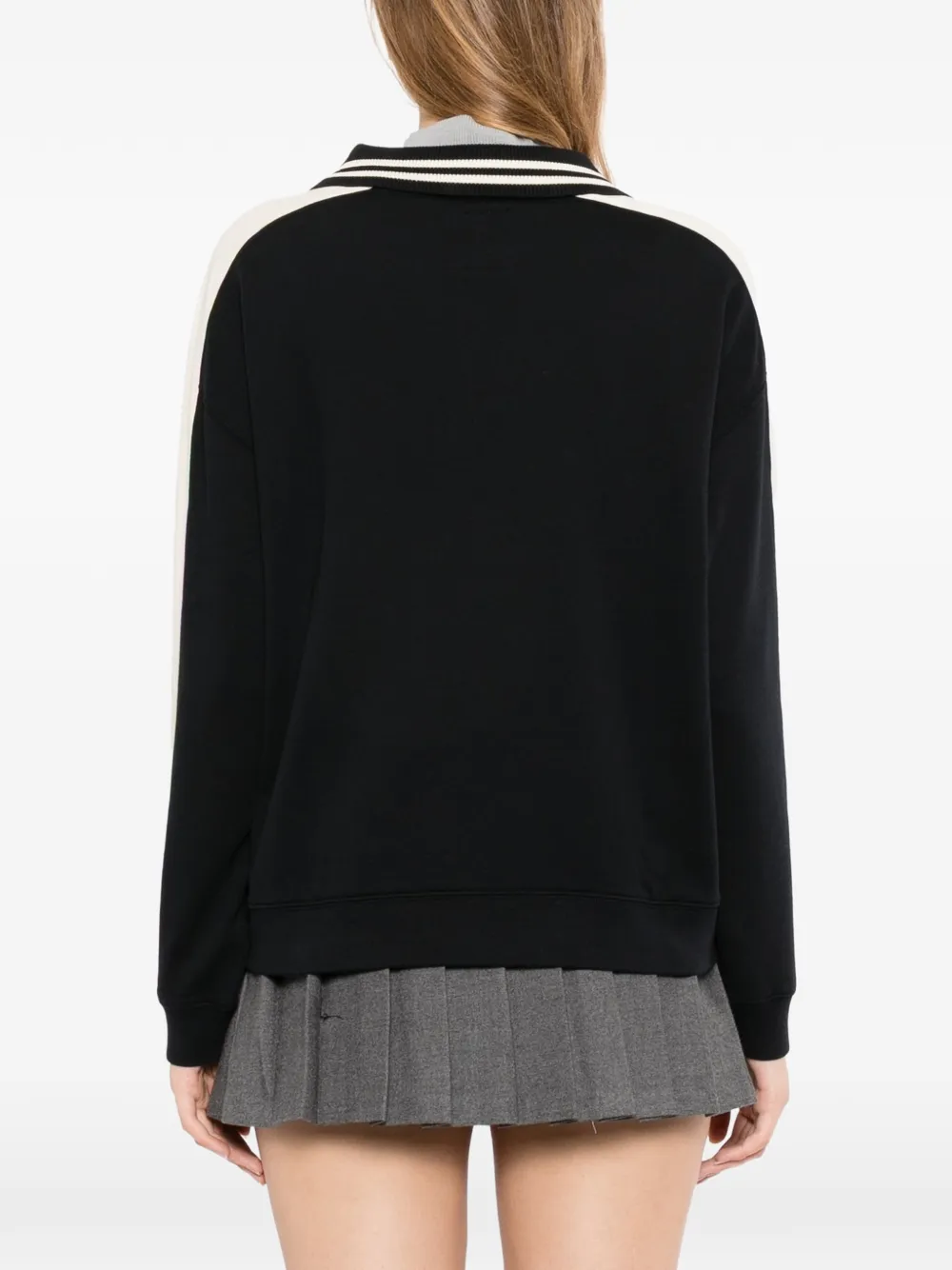 SPORT b. by agnès b. Sweater met halve rits Zwart