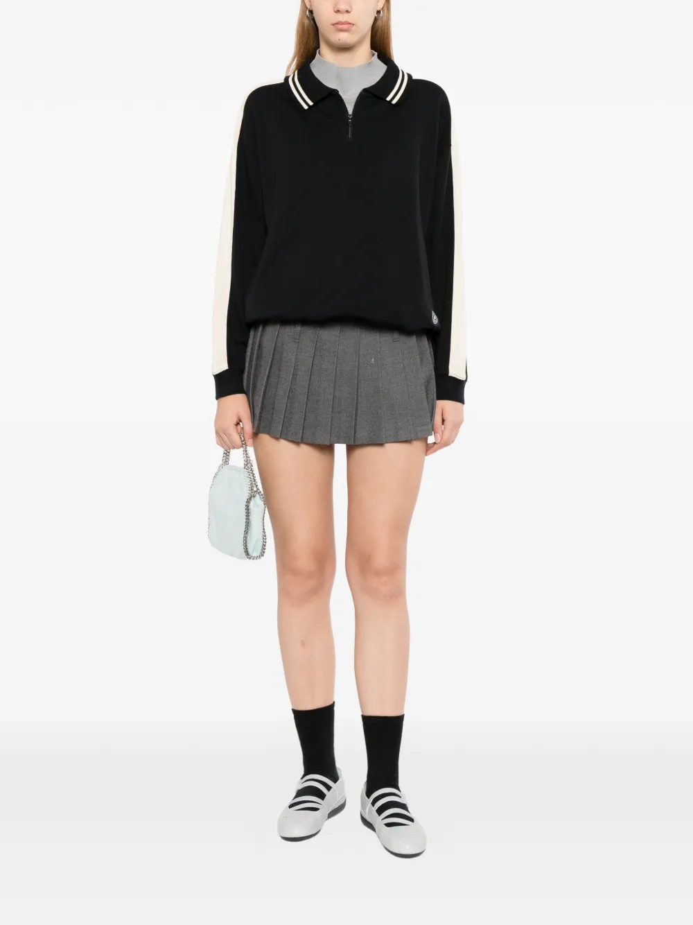 SPORT b. by agnès b. Sweater met halve rits Zwart