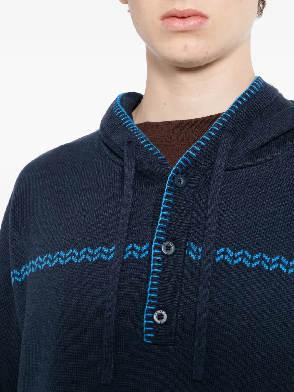 SPORT b. by agnès b. Hoodie Blauw