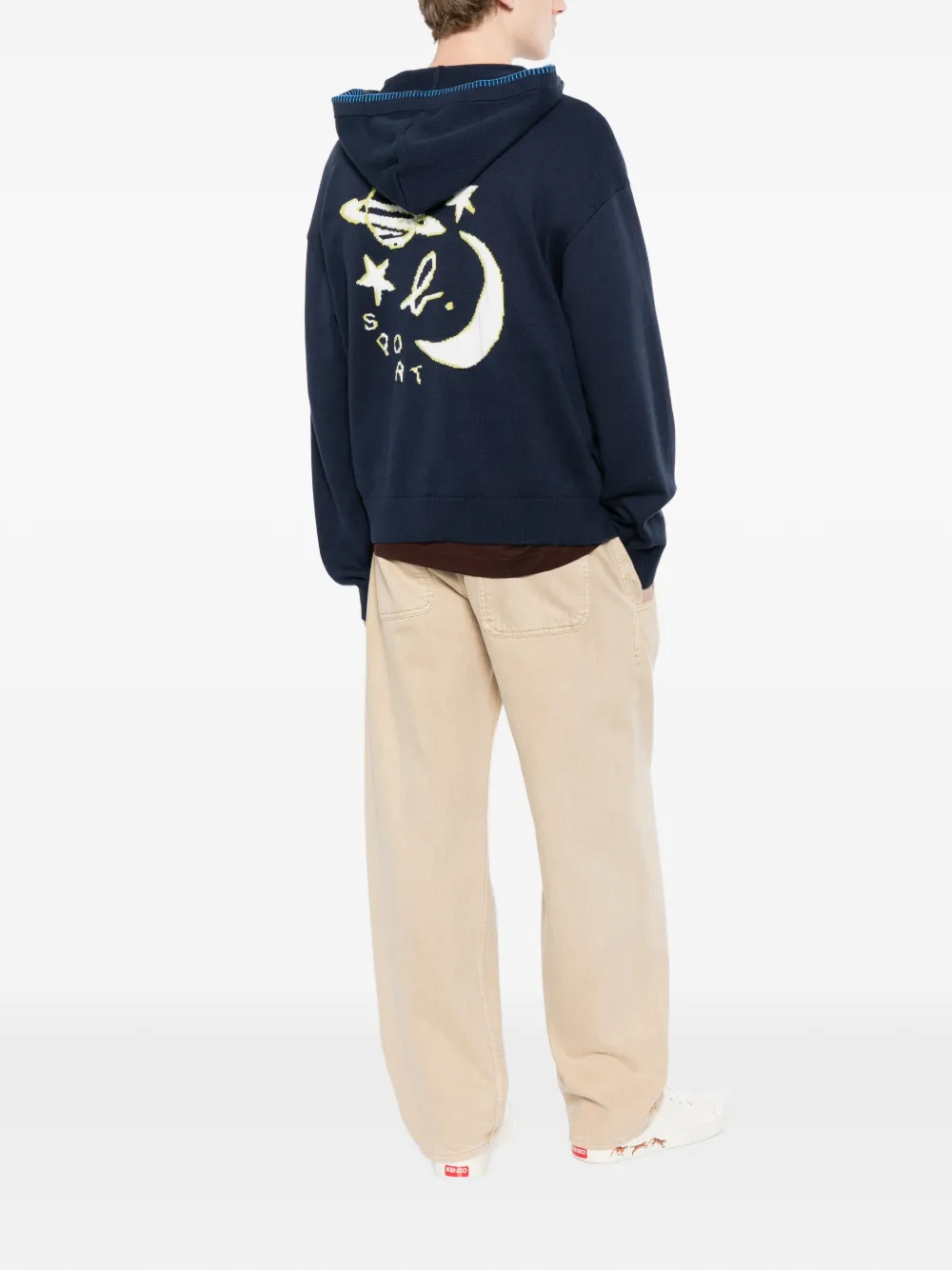 SPORT b. by agnès b. Hoodie Blauw
