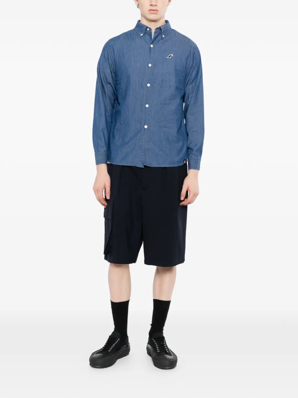 SPORT b. by agnès b. Chambray overhemd Blauw
