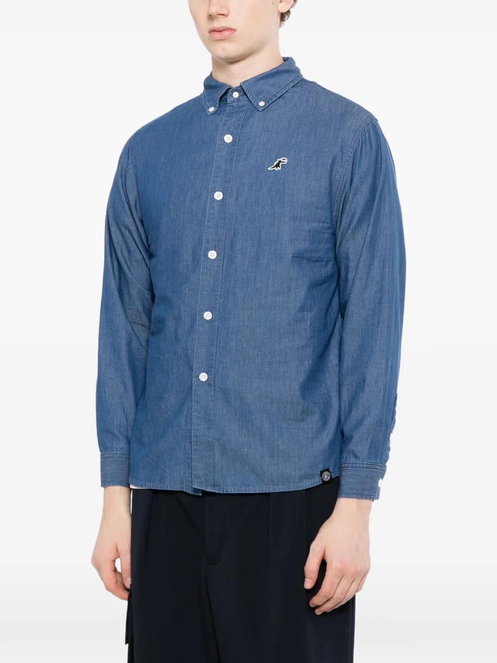 SPORT b. by agnès b. Chambray overhemd Blauw
