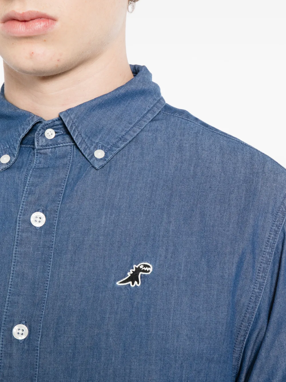 SPORT b. by agnès b. Chambray overhemd Blauw