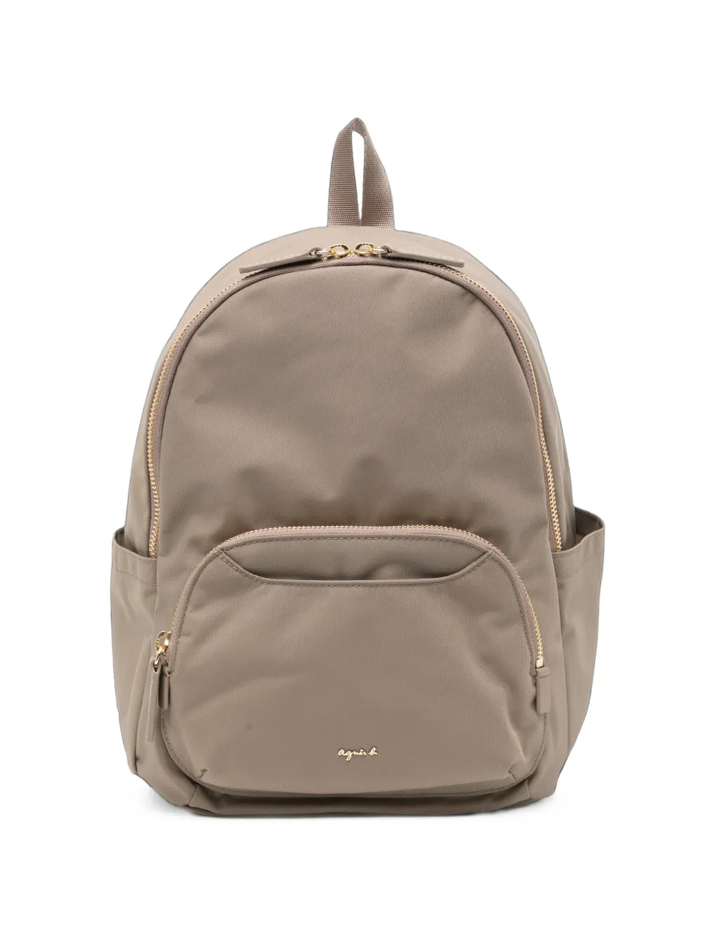 agnès b. logo-plaque backpack