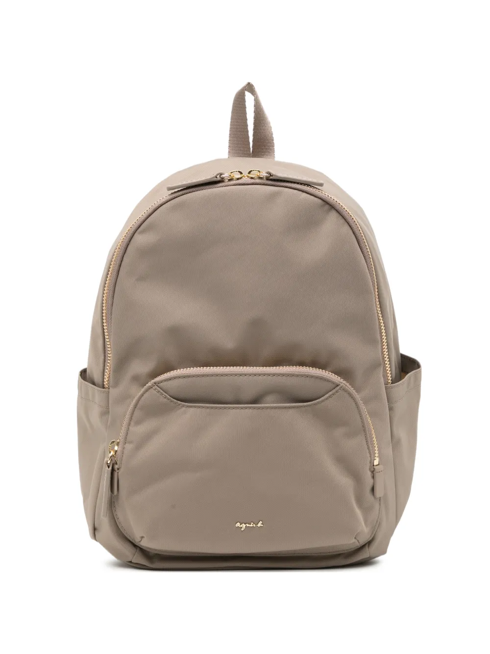 agnès b. logo-plaque backpack