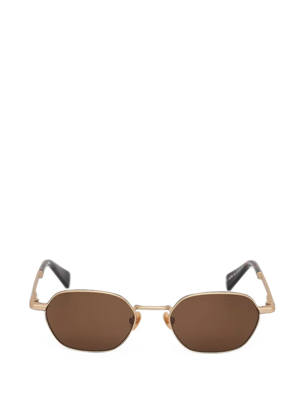 AllSaints geometric-frame sunglasses - Oro