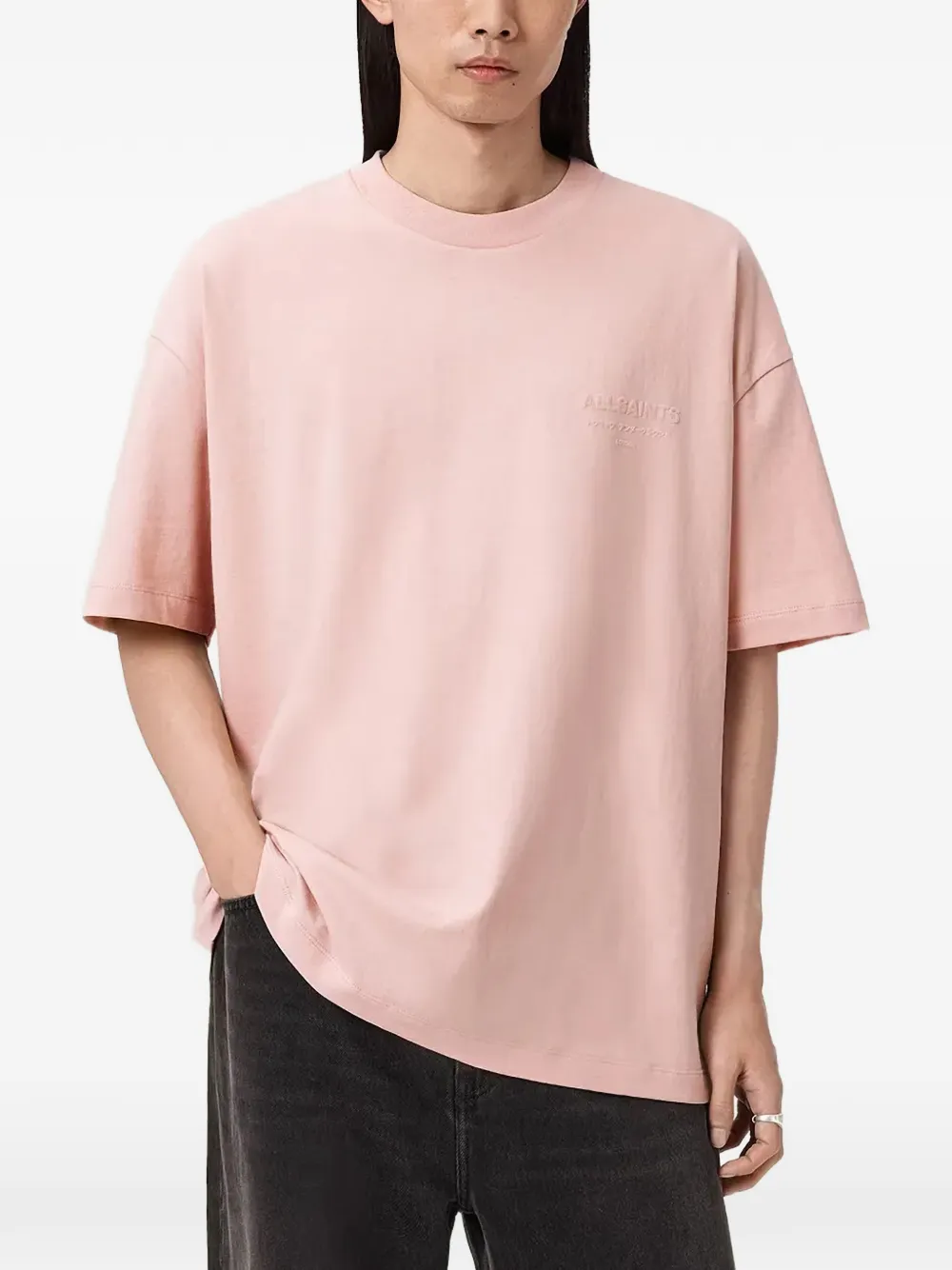 AllSaints t-shirt oversize à logo imprimé - Rose AllSaints t-shirt oversize à logo imprimé - Rose