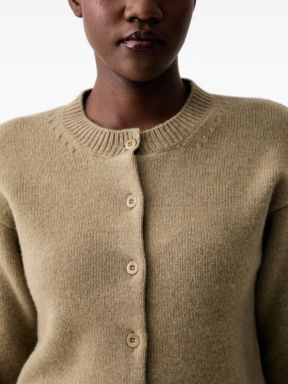 A.P.C. Lila vest met geborduurd logo Beige