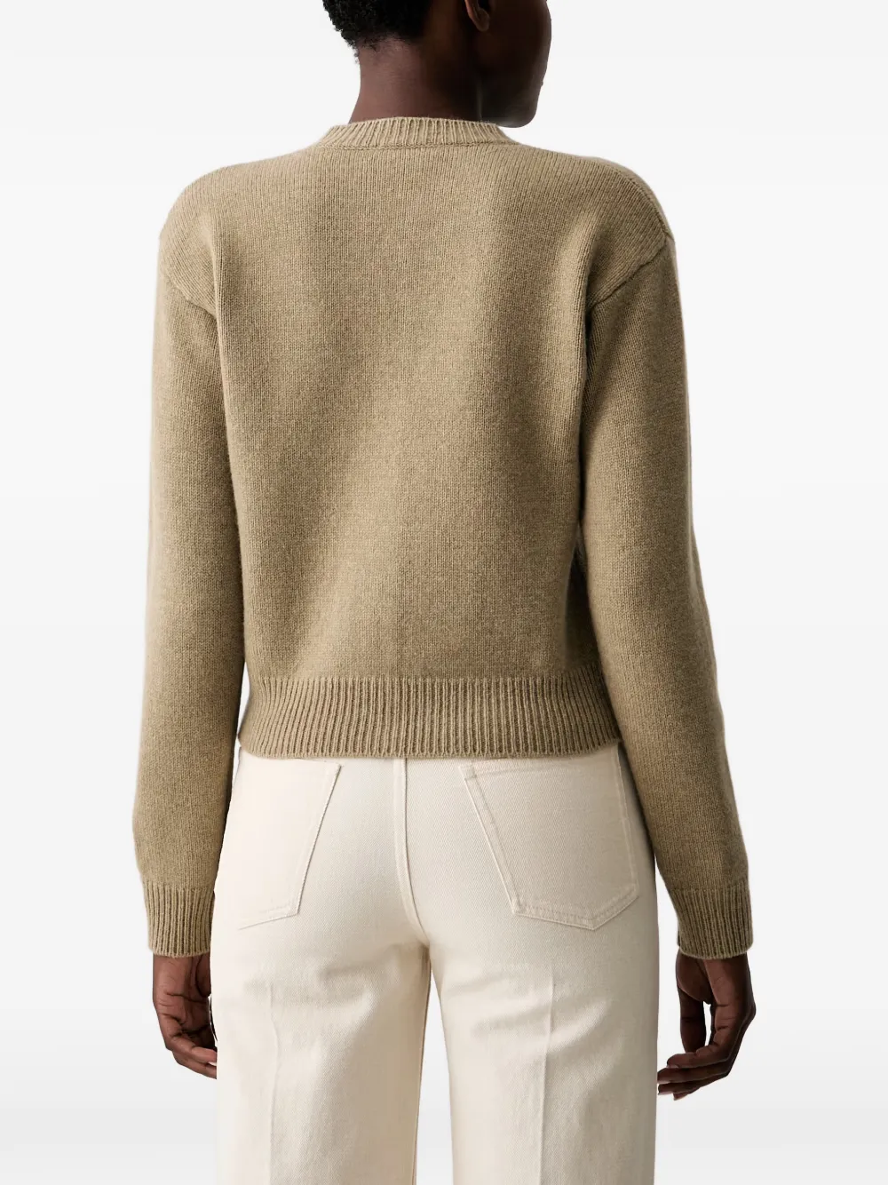 A.P.C. Lila vest met geborduurd logo Beige