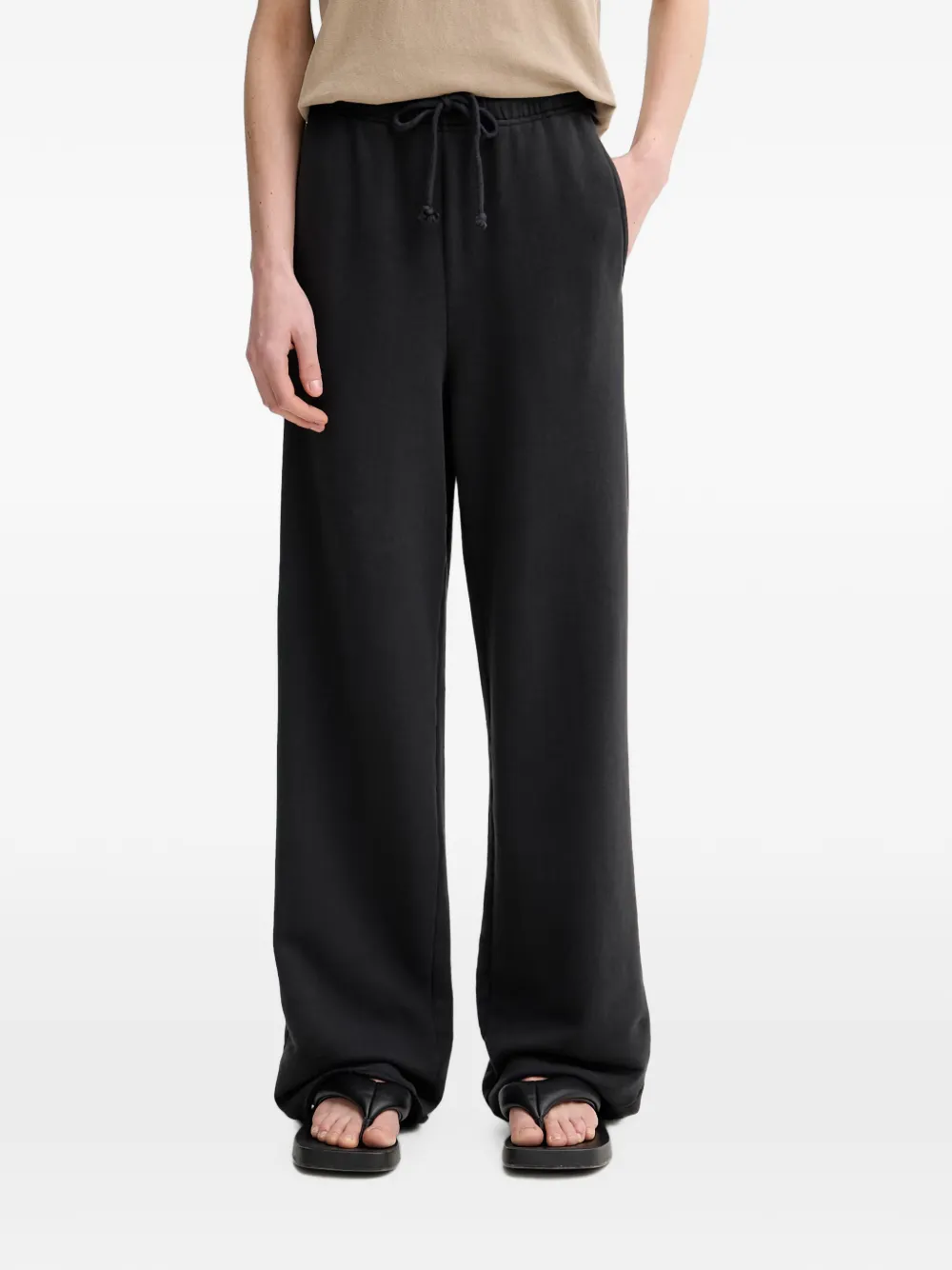 American Vintage Atubay drawstring wide-leg track pants - Nero