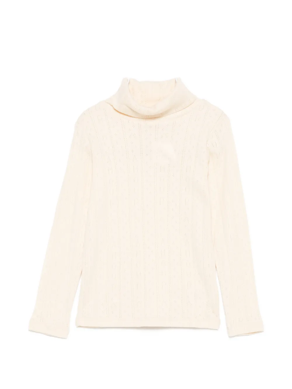 Bonpoint pointelle-knit roll-neck top - Toni neutri