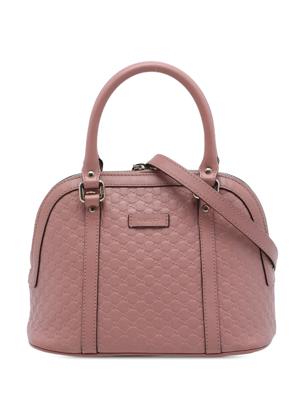 Gucci Pre-Owned 2016-2026 Mini Microguccissima Dome satchel - Rosa