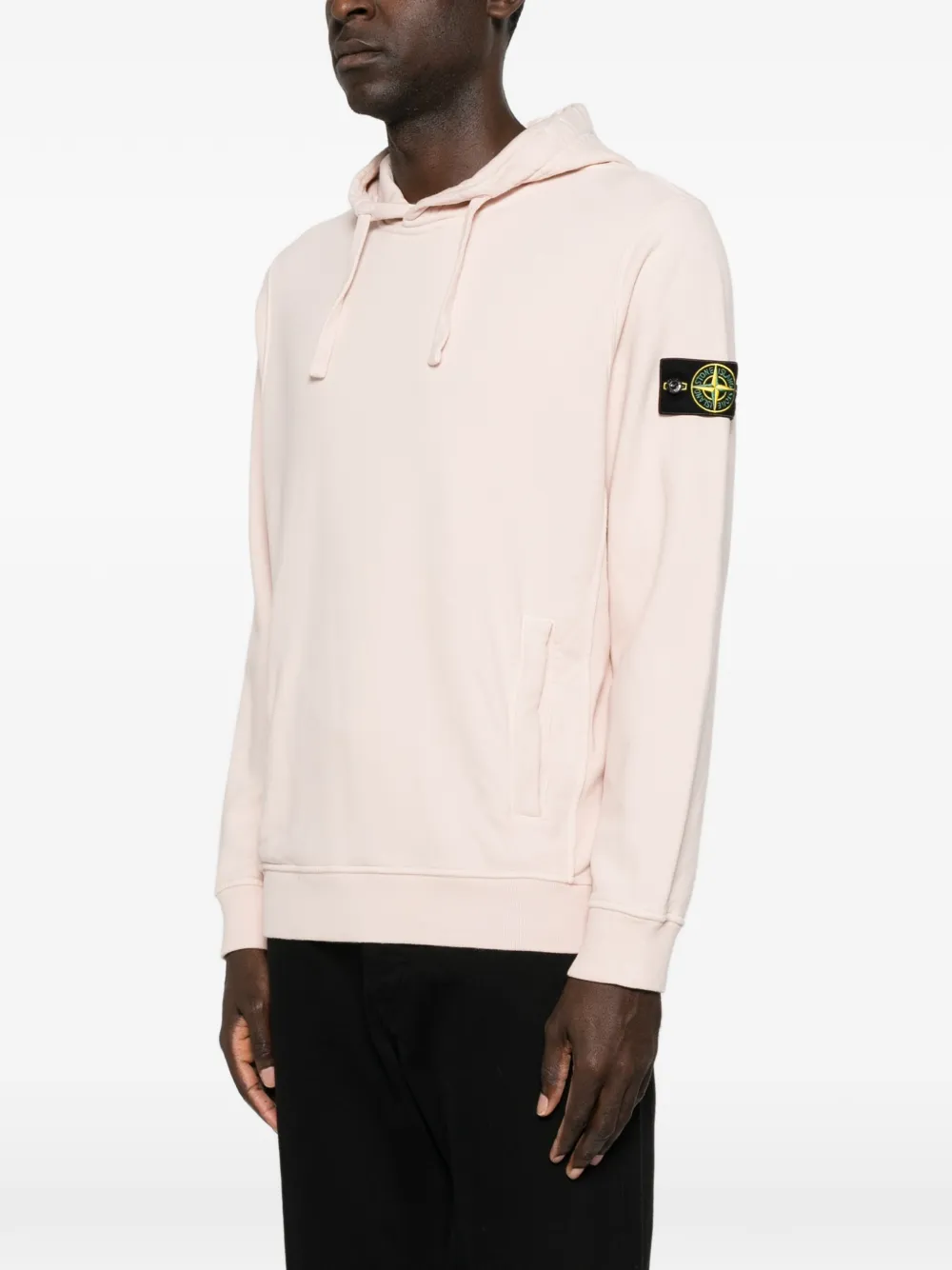 Stone Island Hoodie met Compass-logopatch Roze