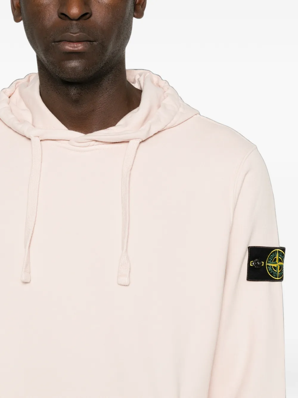 Stone Island Hoodie met Compass-logopatch Roze