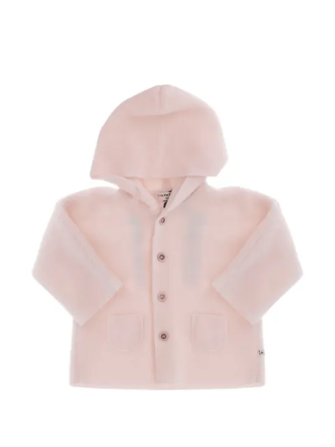 1+ In The Family front-button hooded cardigan