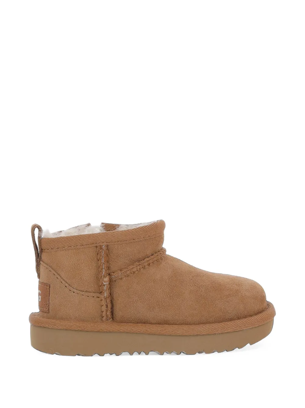 UGG Kids Classic Ultra Mini suede ankle boots Bruin