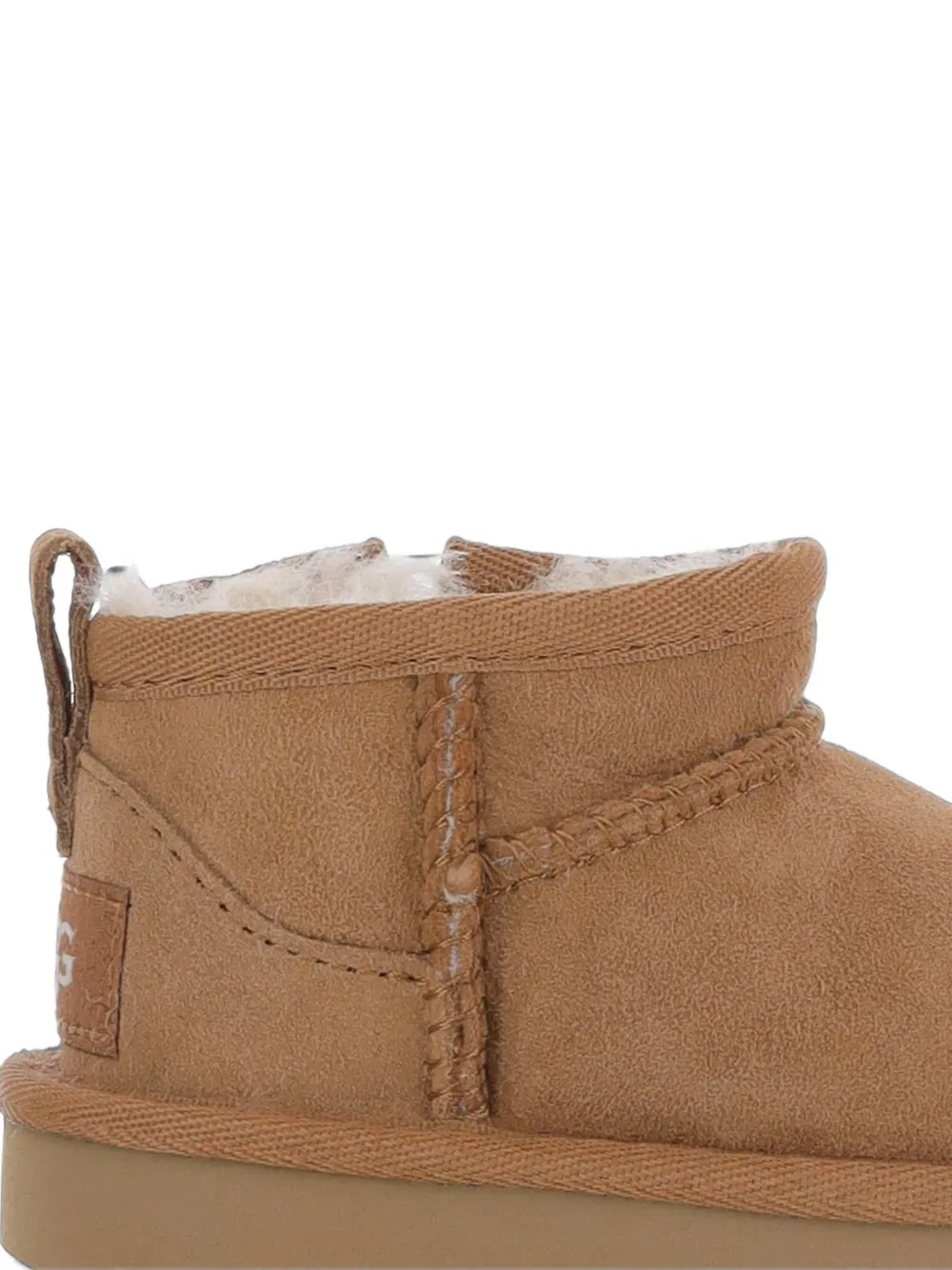 UGG Kids Classic Ultra Mini suede ankle boots Bruin