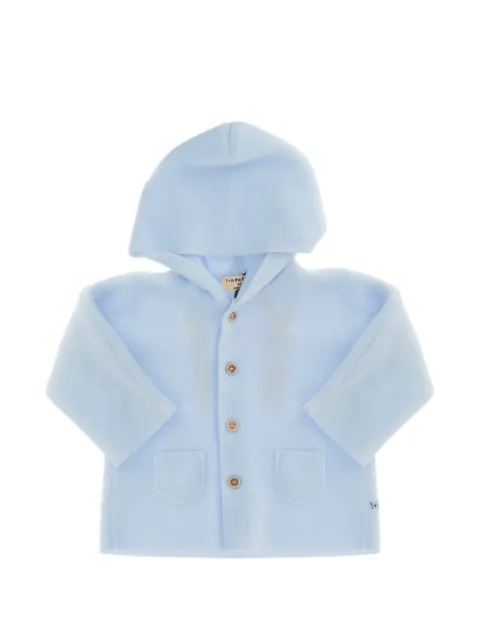 1+ In The Family front-button hooded cardigan