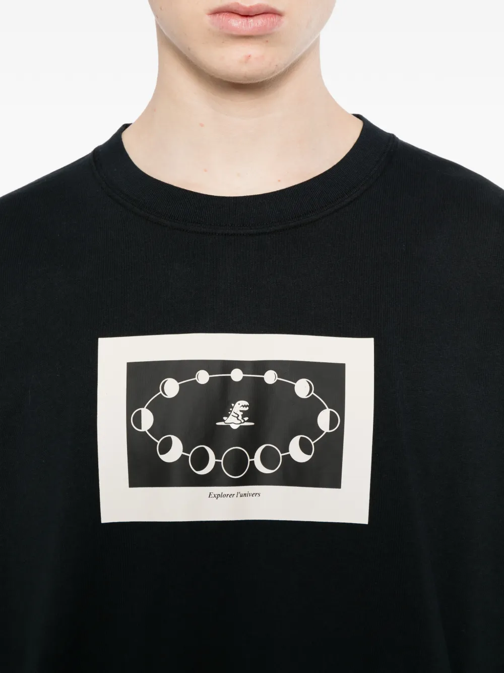 SPORT b. by agnès b. Eclipse Dino T-shirt Zwart