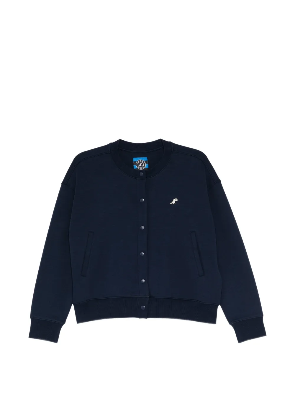 SPORT b. by agnès b. logo-embroidered track cardigan - Blau