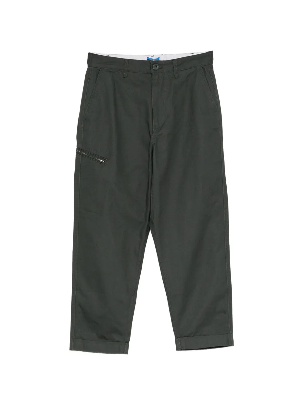 SPORT b. by agnès b. cropped turn-up climbing trousers Zwart