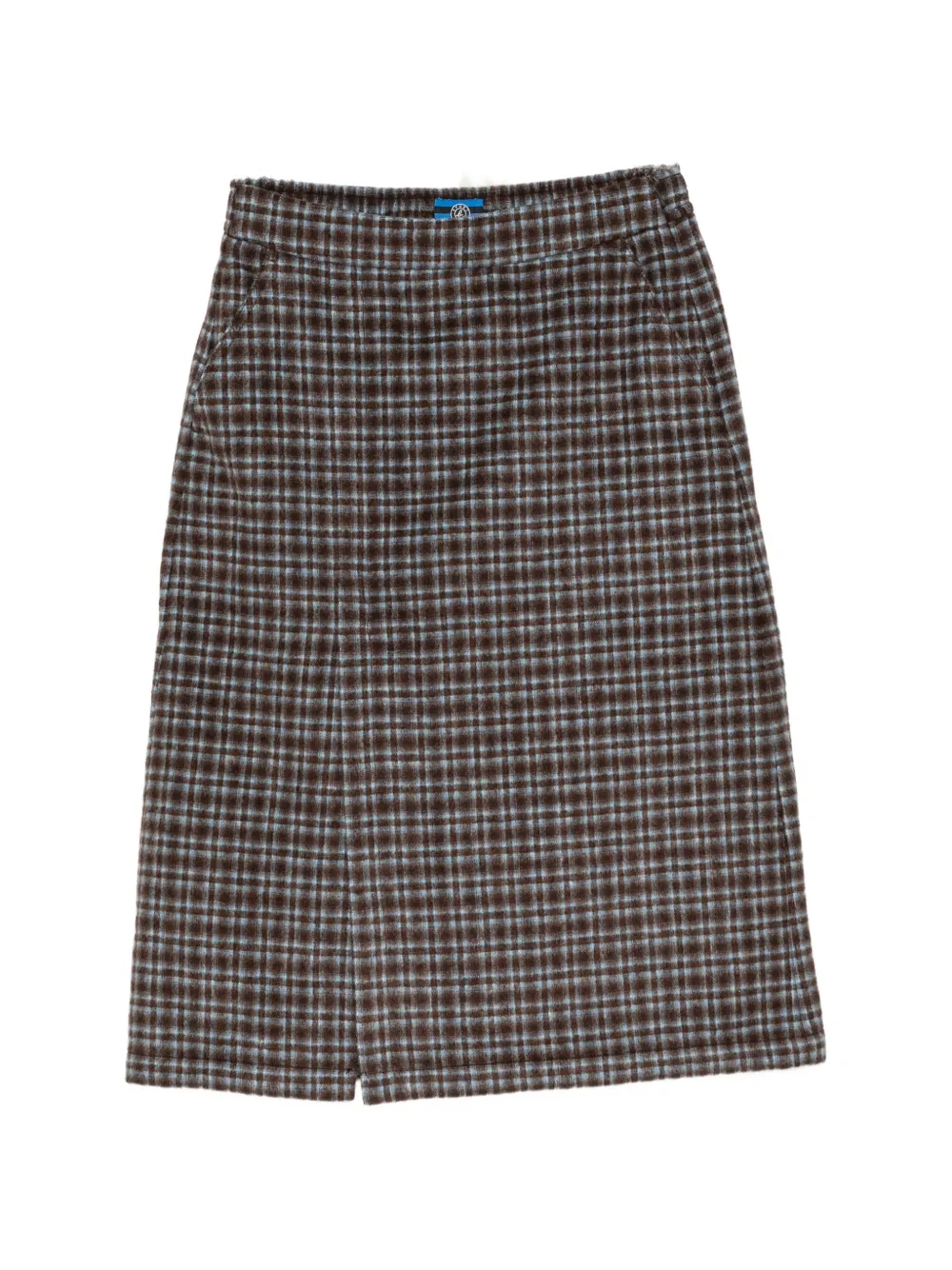 SPORT b. by agnès b. flannel wrap skirt - Brown