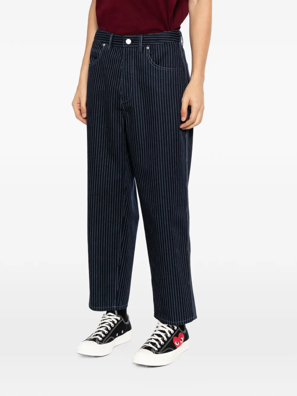 SPORT b. by agnès b. Broek met geborduurd logo Blauw