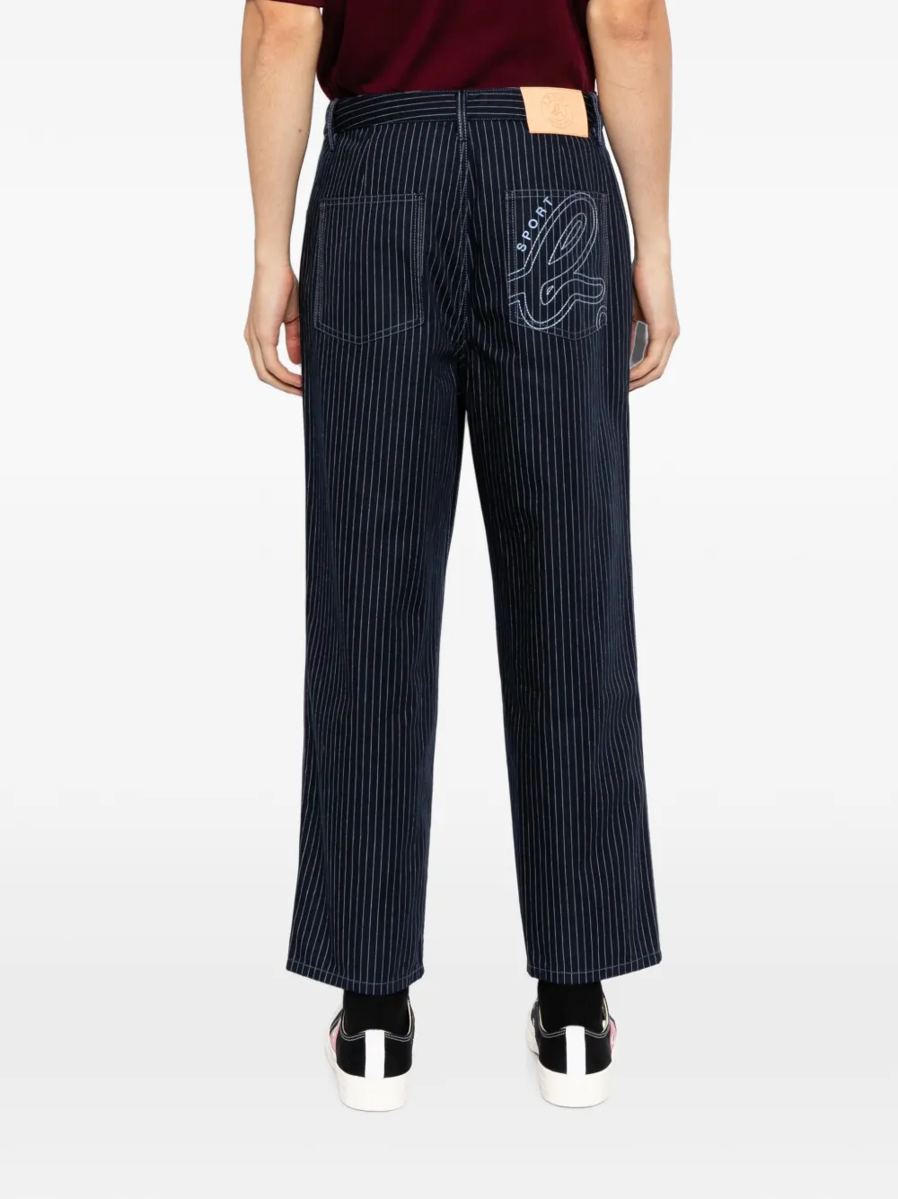 SPORT b. by agnès b. Broek met geborduurd logo Blauw