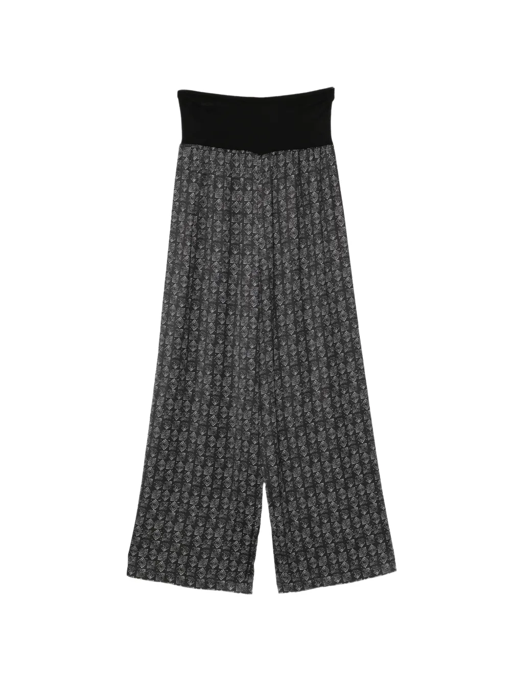 agnès b. high-waist printed trousers