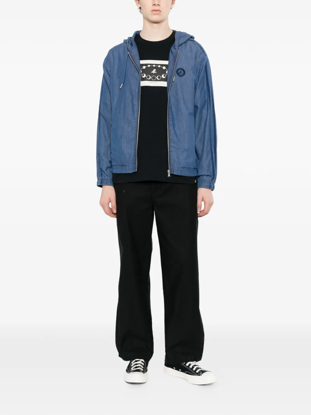 SPORT b. by agnès b. Jack met capuchon Blauw