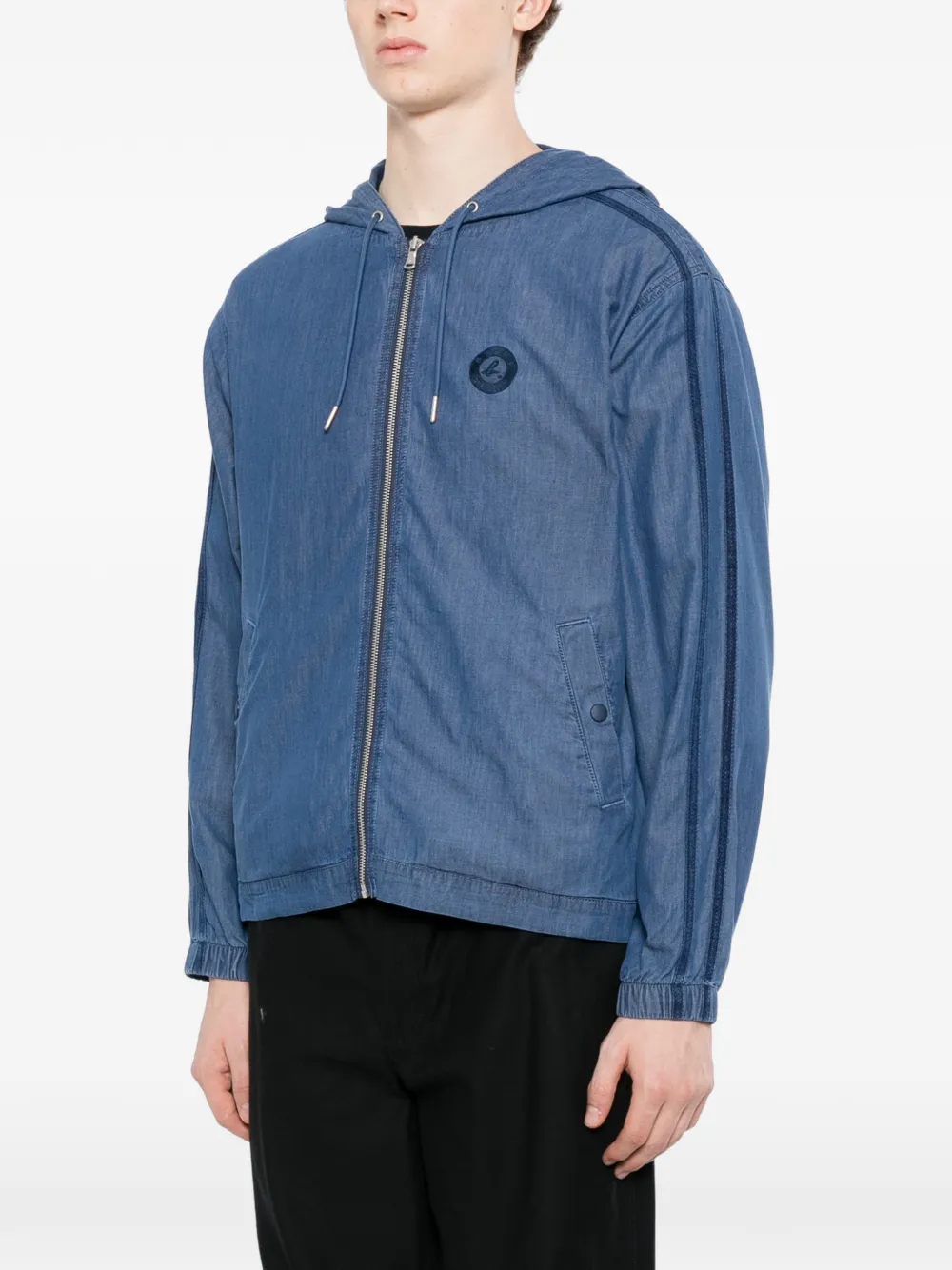 SPORT b. by agnès b. Jack met capuchon Blauw