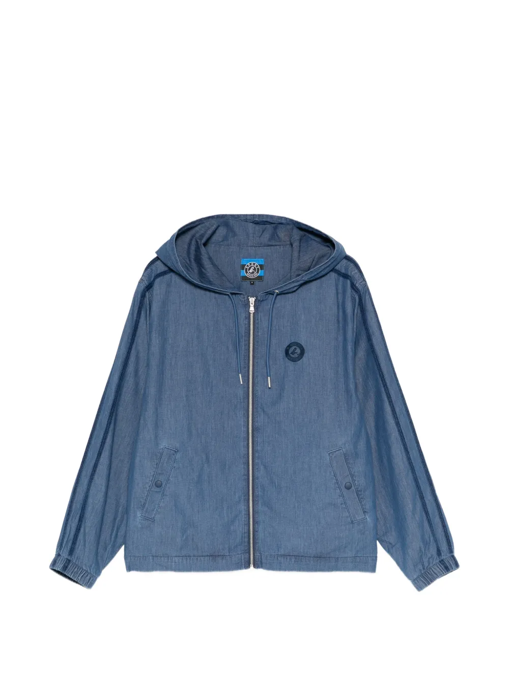 SPORT b. by agnès b. Chambray hooded jacket - Blu