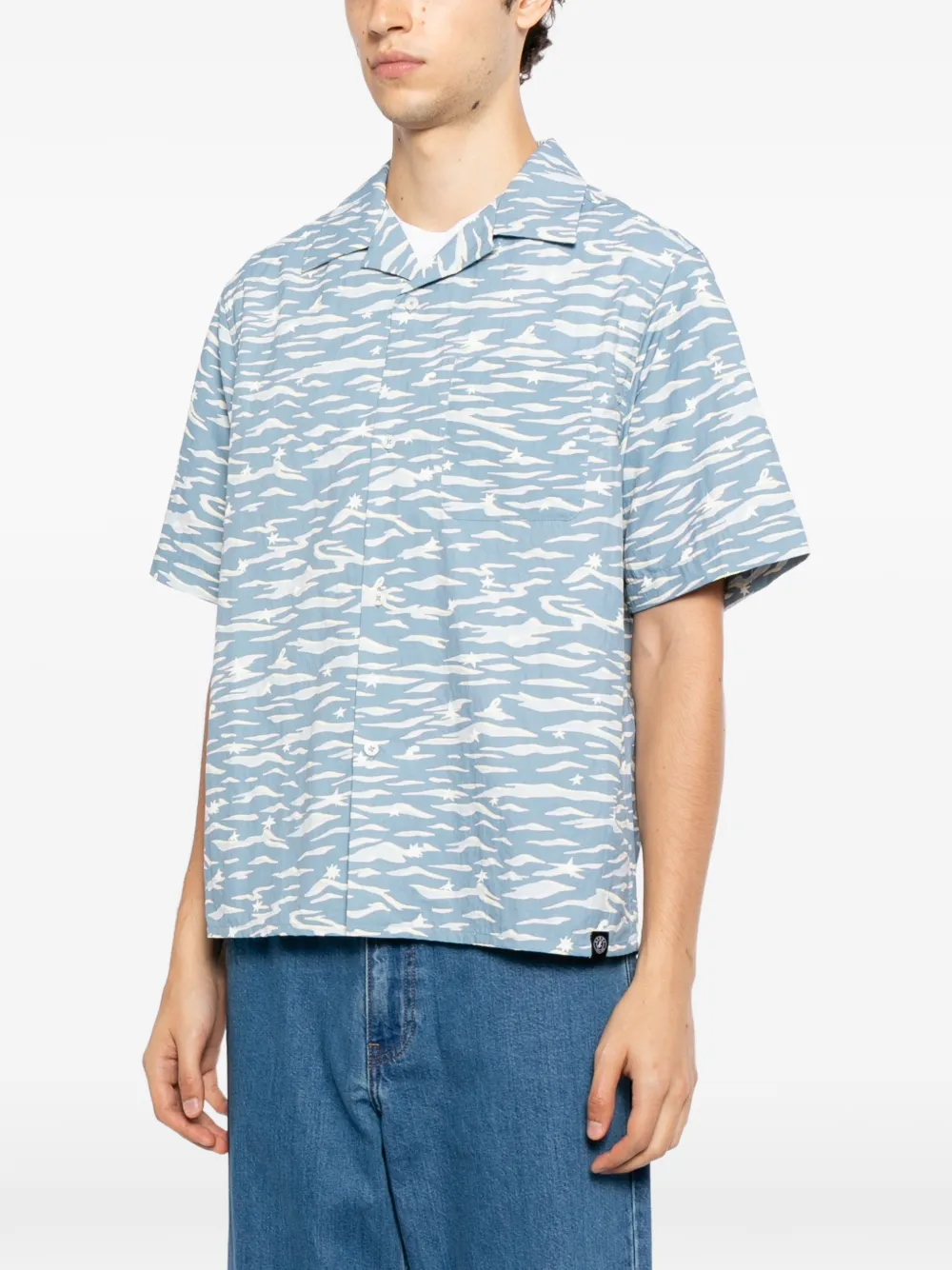 SPORT b. by agnès b. Overhemd met print Blauw