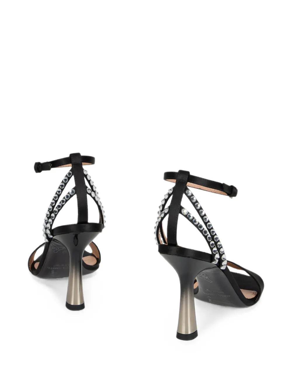 Alberta Ferretti Sandalen verfraaid met kristallen Zwart