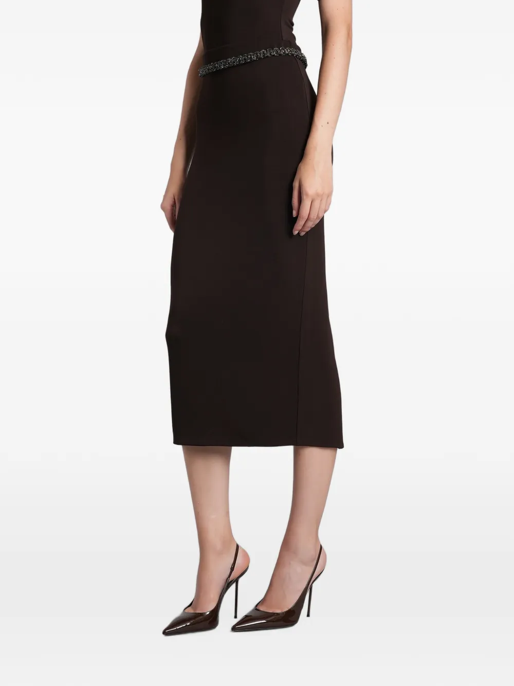 Hibourama Hera midi-rok Bruin