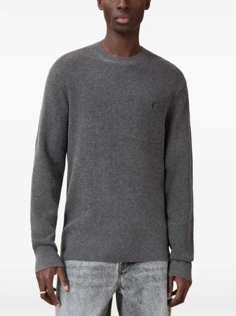 AllSaints Aspen waffle-knit wool-blend jumper