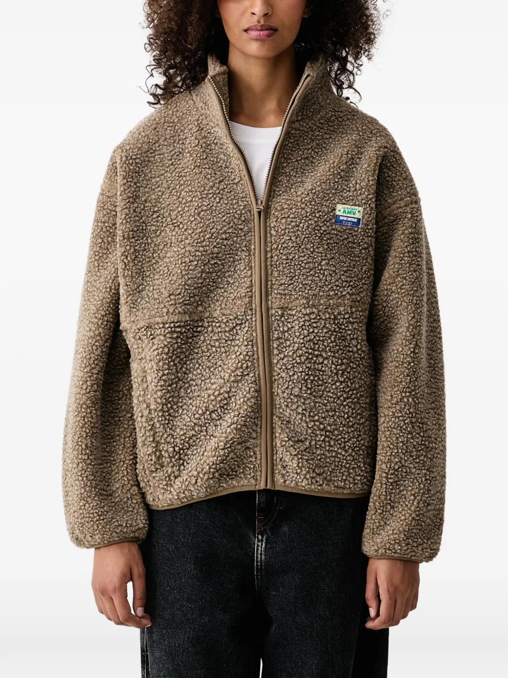 American Vintage Hoktown fleece zip-up jacket