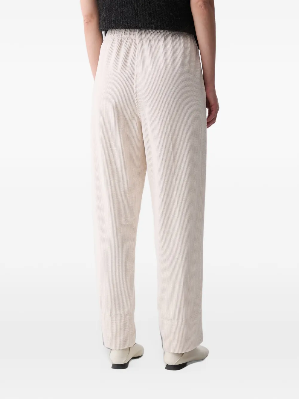 American Vintage Padow corduroy straight-leg trousers Beige