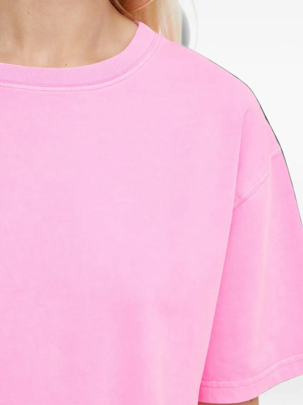 American Vintage Fizvalley T-shirt met ronde hals Roze