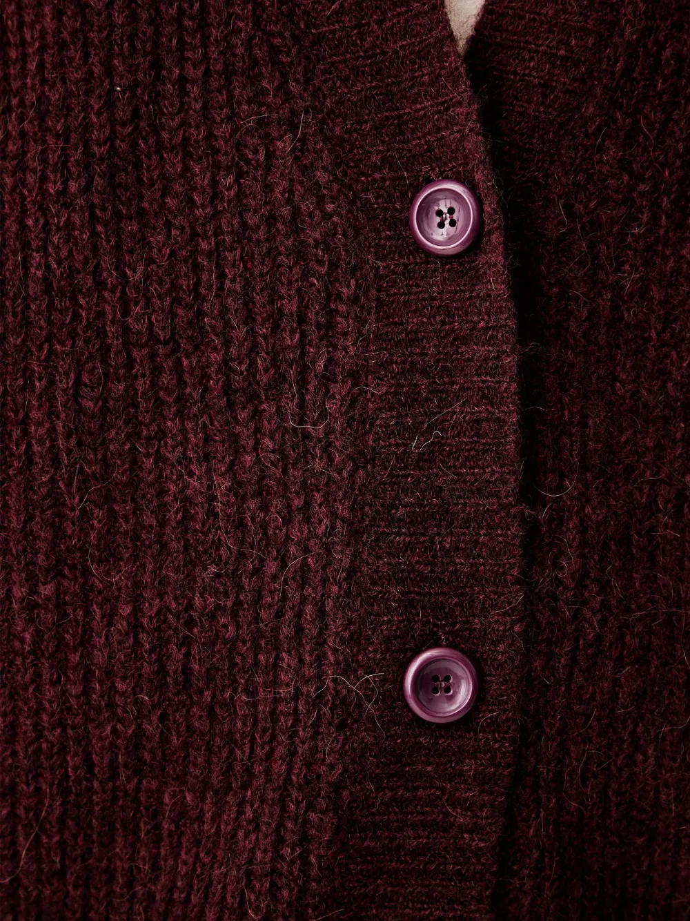 American Vintage East vest met V-hals Rood
