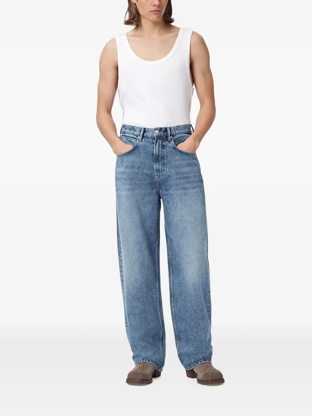 AllSaints Jeans met vervaagd-effect Blauw
