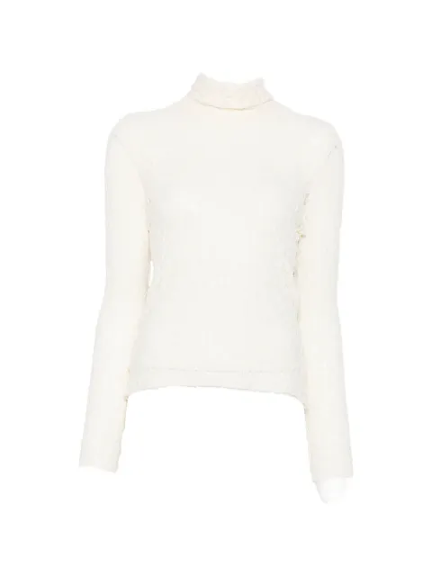 DIXIE lace roll-neck top