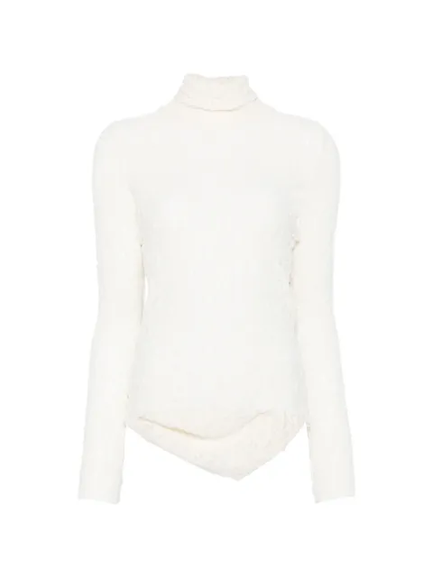 DIXIE lace roll-neck top