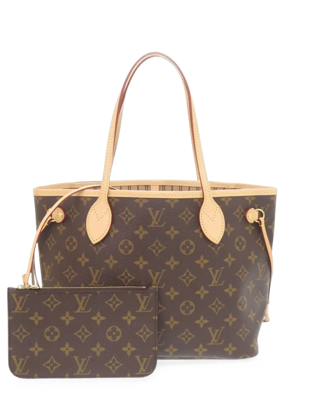 Louis Vuitton Pre-Owned Borsa tote Neverfull PM con monogramma 2021-2026 - Marrone