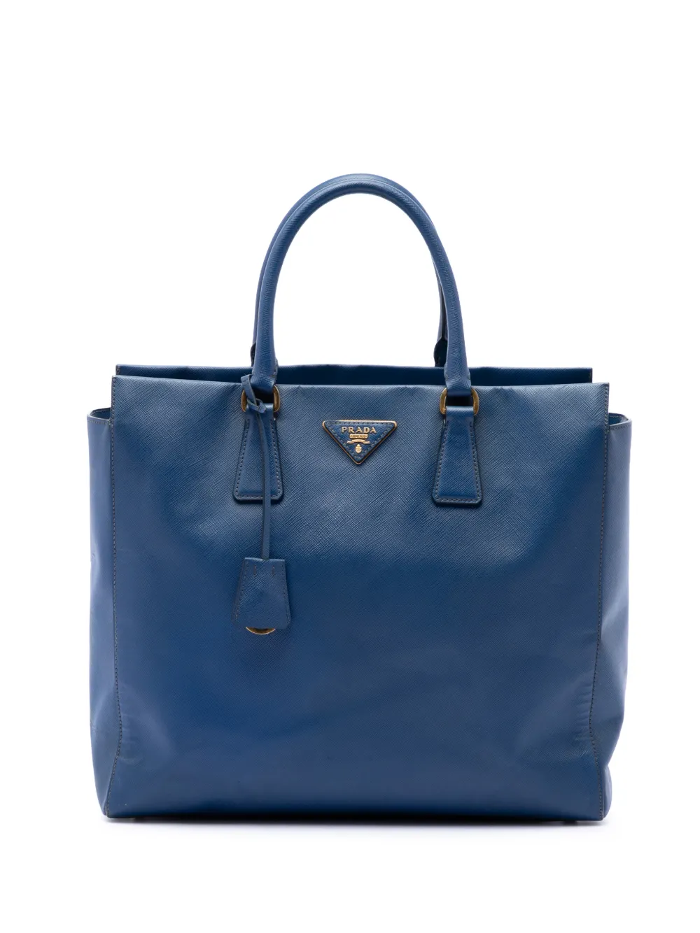 Prada Pre-Owned 2010-2026 Saffiano Lux Open Convertible Tote satchel - Blu